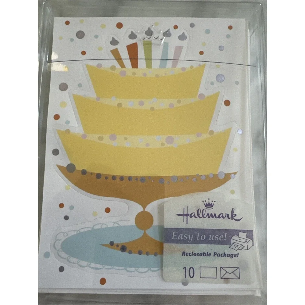 VTG Hallmark Printable 10 Invitations/ Announcement Cards & Envelope| USA |2 Box